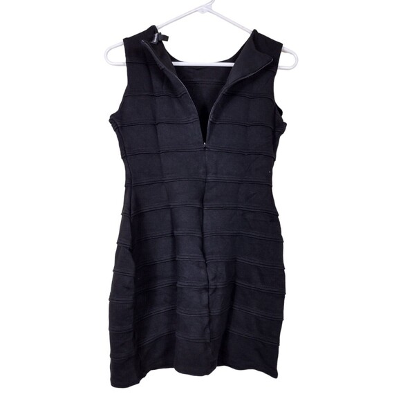 Forever Tank Dress Size 4 Black Midi Bodycon Pullover Stretch Womens - READ - Picture 4 of 5